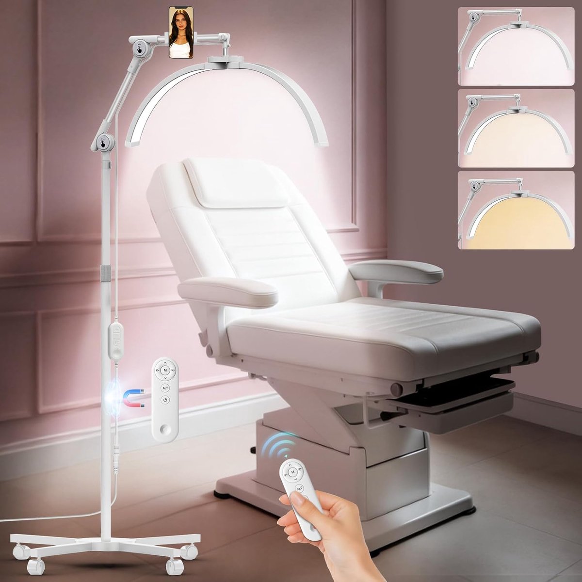 Wimperlamp dimbaar - 360° draaibare lichtkop - hoogte verstelbaar - perfect voor wimperverlenging - ShopVlot