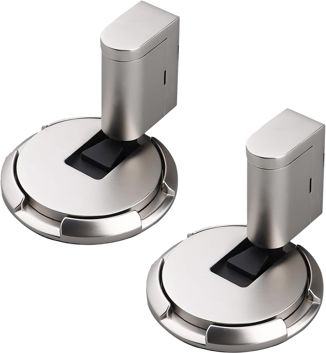 Magnetische Deurstopper - Zilver - Zelfklevend - Stille werking en wandbescherming - ShopVlot
