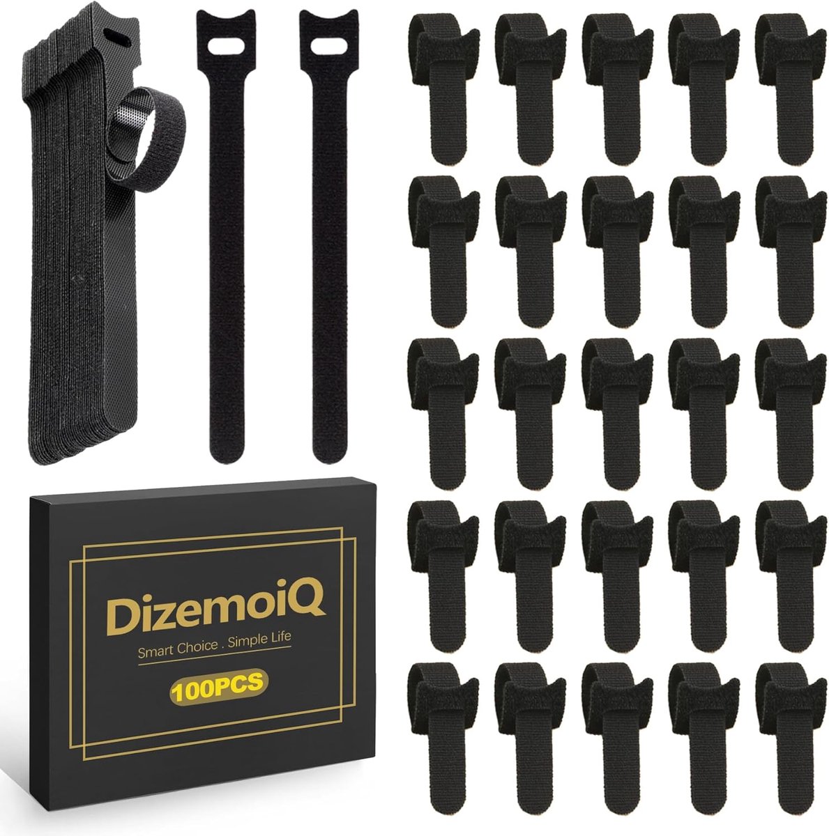 Klittenbandkabelbinders 15 cm - herbruikbaar - flexibel materiaal - perfecte kabelorganisatie - ShopVlot