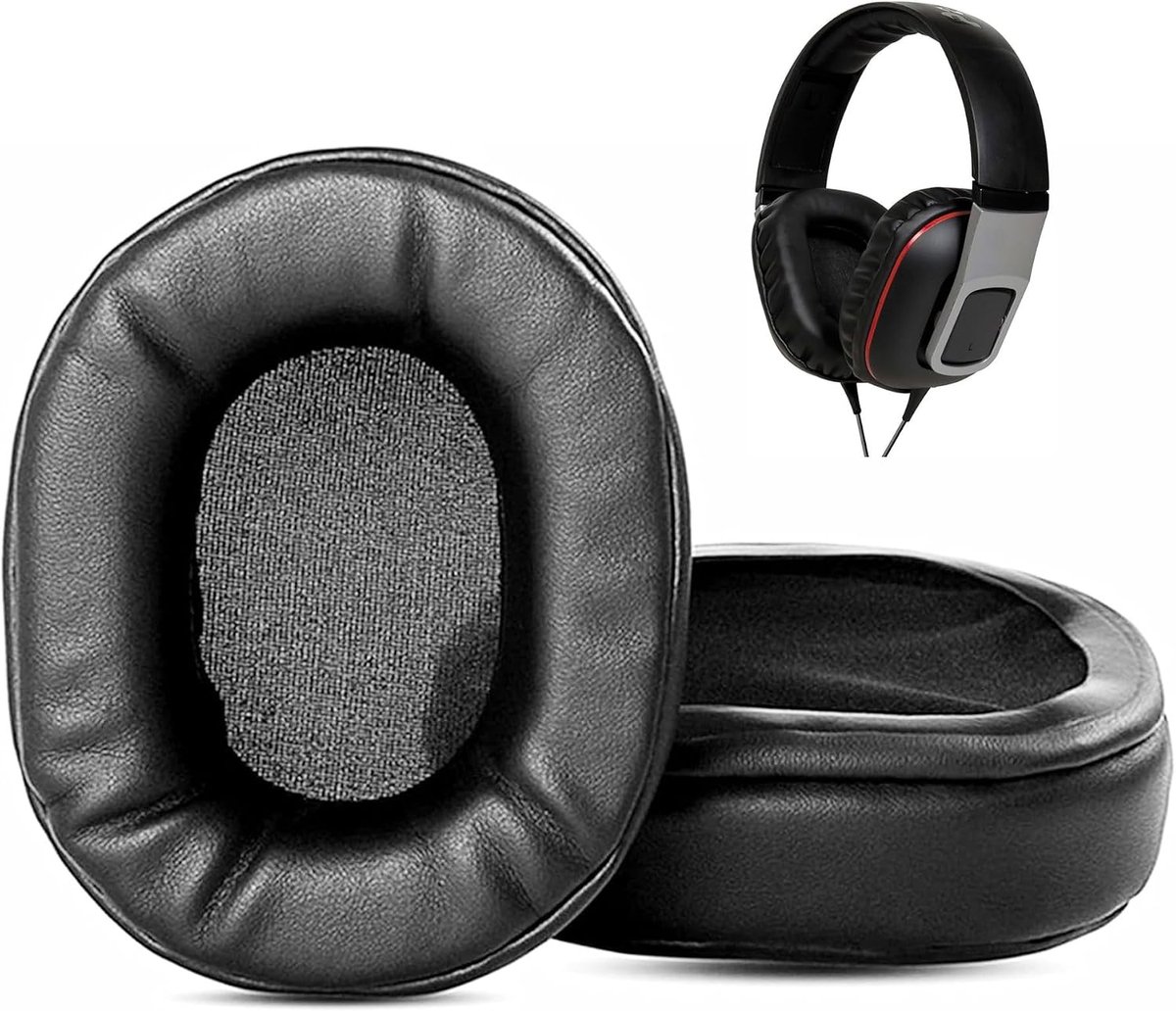 Oorkussens vervangend voor Panasonic RP-HT460 - Zacht protein leer/memory foam - Comfortabel en geluidsisolerend - ShopVlot