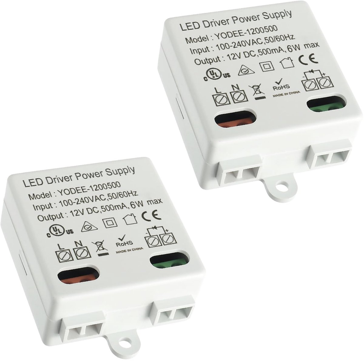 LED Transformer 12V/DC 6W - Mini en Plat - Geen Minimum Laadvereisten - Geschikt voor LED Lampen en Strips - ShopVlot