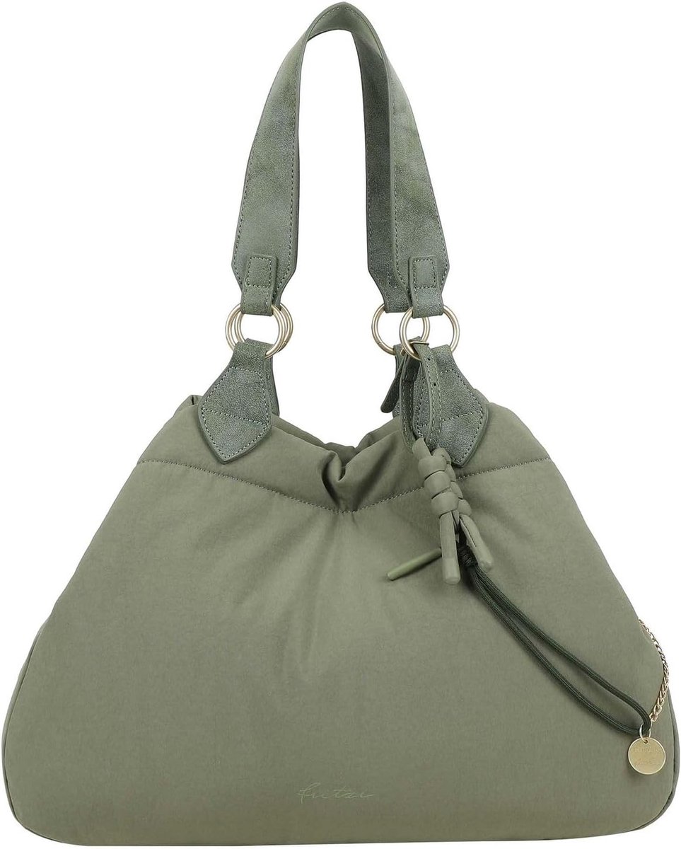 Shopper schoudertas medium - limited chain - groene kleur - stijlvol voor dagelijks gebruik - ShopVlot
