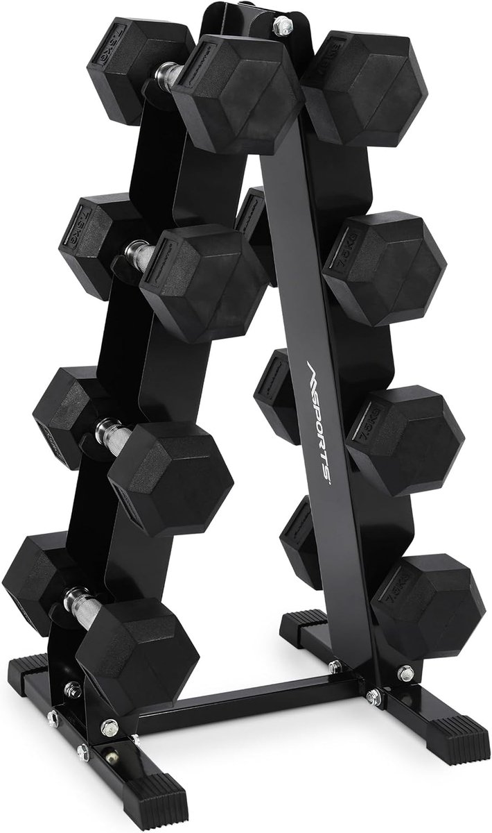 Gewichtrek 300 kg - Dumbbell stand - Hoogwaardige materialen - Perfect voor thuis of gym - ShopVlot
