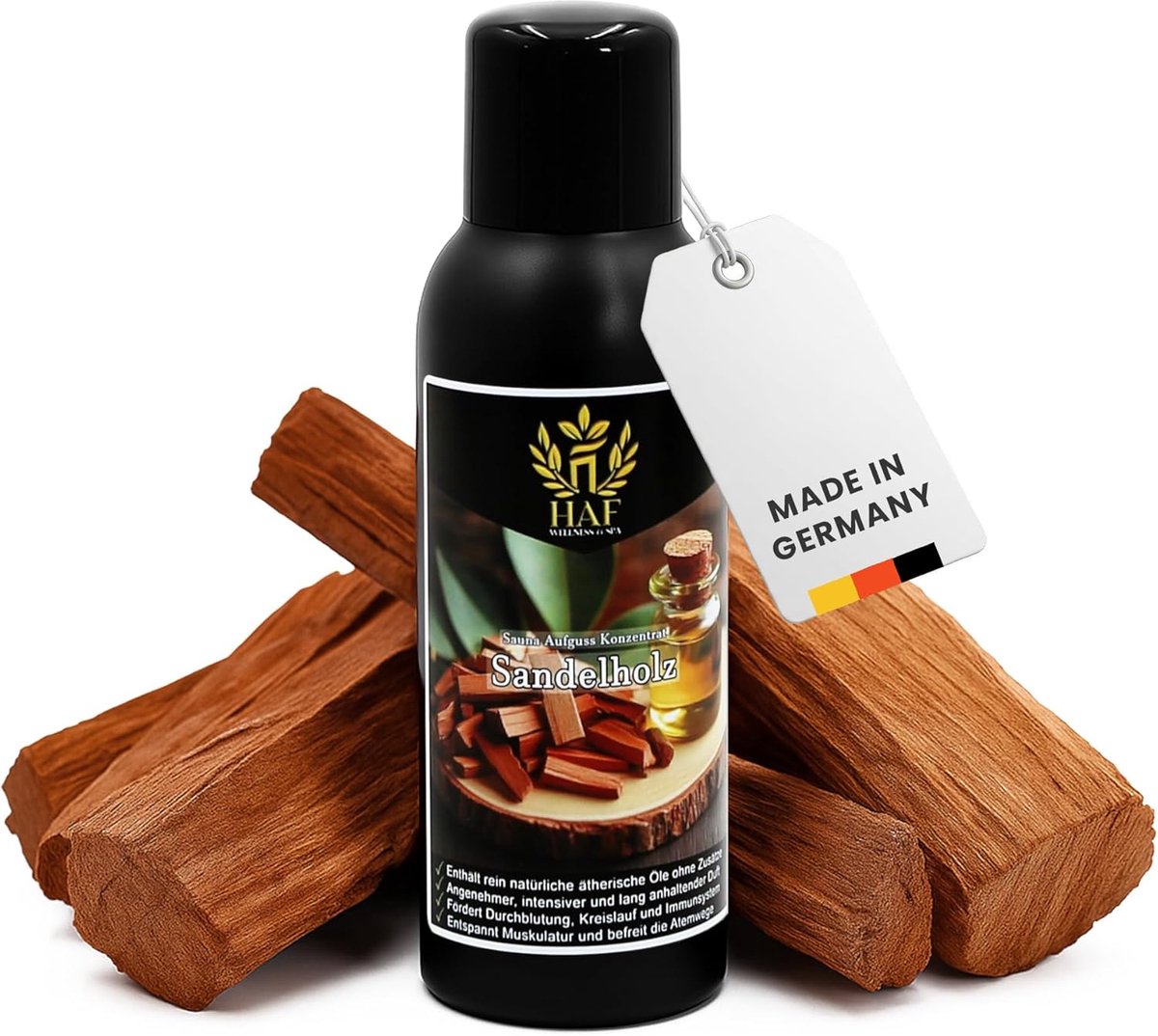 Sauna Infused Concentrate 250 ml - Sandelhout - Natuurlijke essentiële oliën - Intensieve geurervaring - ShopVlot