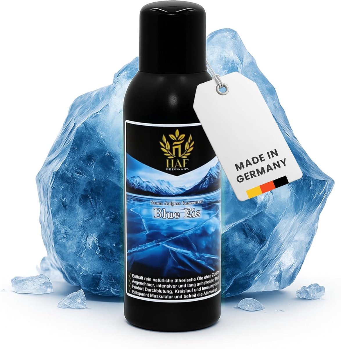 Sauna infusie concentraat 250 ml - Blue Ice - 100% natuurlijke essentiële oliën - Intensieve geurbeleving - ShopVlot