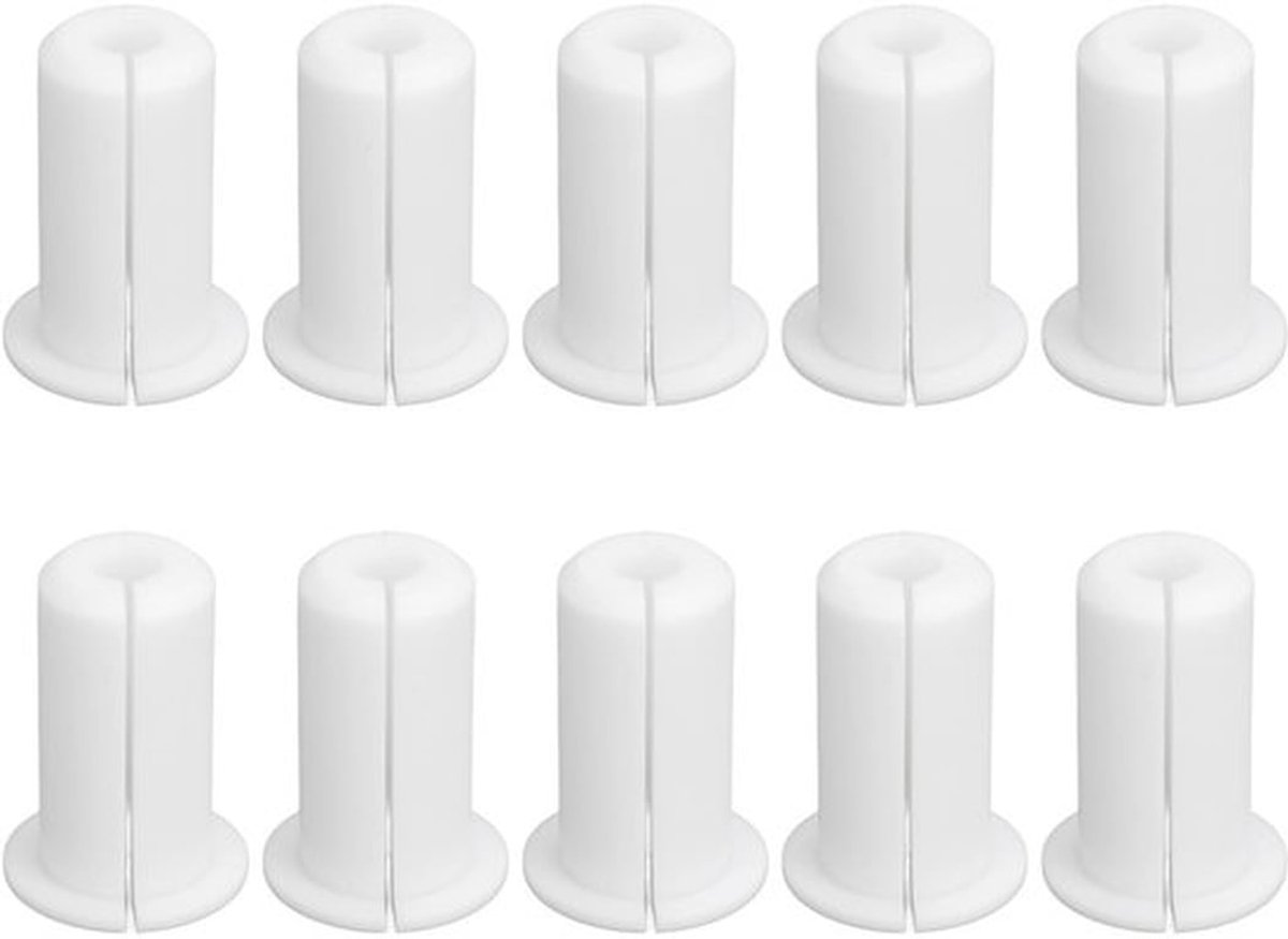Kabelgeleidingsset voor gaten van 0,75 inch in de muur, 10 stuks muurdoorvoeren voor Starlink-kabel, kabeldoorvoeren, muurdoorvoer, water- en stofdicht.