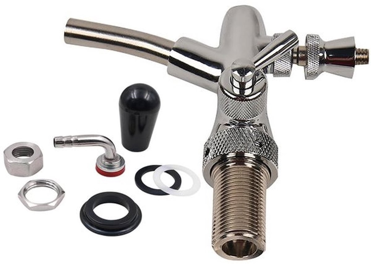 Biertap G5/8 Verchroomd - Verstelbare Biertap voor Home Bar en Restaurants