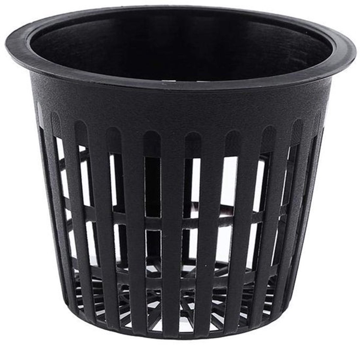 Hydrocultuur plantengaas potnet, verpakking van 10 plastic manden, tuinplant, kweekbeker (zwart)