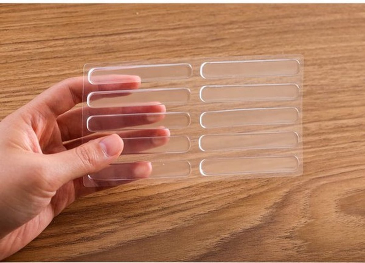 20 stuks transparante rubberen bumperstrips voor kastdeur, antislip glazen tafelblad met zelfklevende achterkant, zachte sluiting ter bescherming van muren