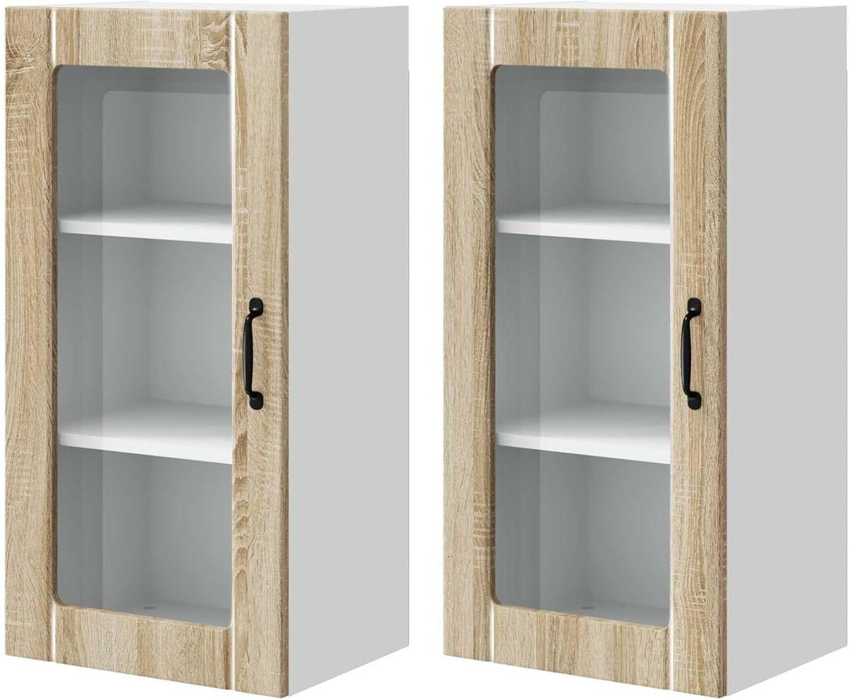 Keukenkast - Opbergkast Keuken - Keuken Organiseren - Ruimtebesparend Wandmontage - 40 x 31 x 80 cm - Sonoma-eiken