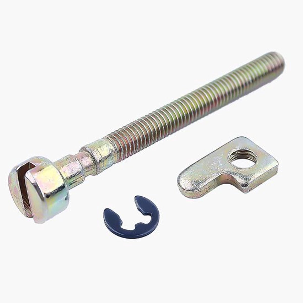 Verstelbare kettingspanner met schroef en steeksleutel voor kettingzaag, geschikt voor Poulan modellen 2200, 2300, 2500, 2600 en 2750 voor eenvoudig afstellen