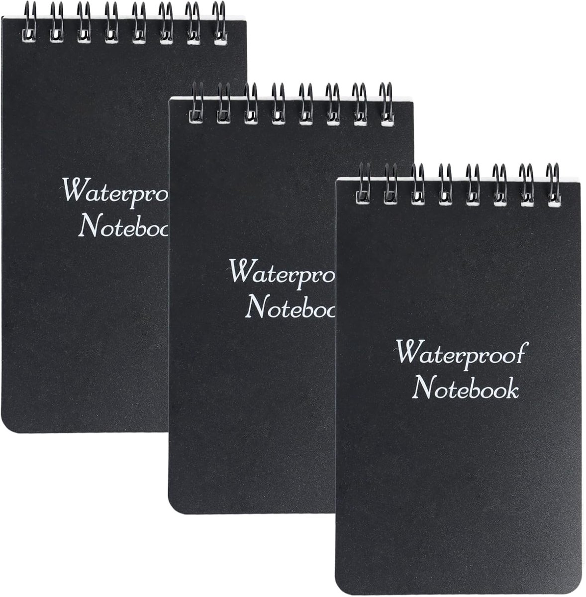 Waterdicht notitieboekje 7,5 x 12,7 cm - 3 stuks - steenpapier - veilig in elk weer - ShopVlot