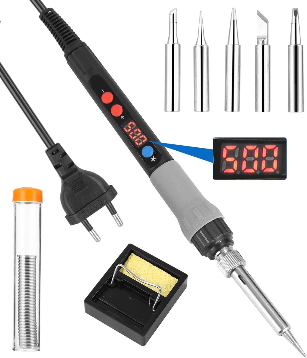 Soldering iron 110W - verstelbare temperatuur - keramische inductietechnologie - ideaal voor elektrisch werk - ShopVlot