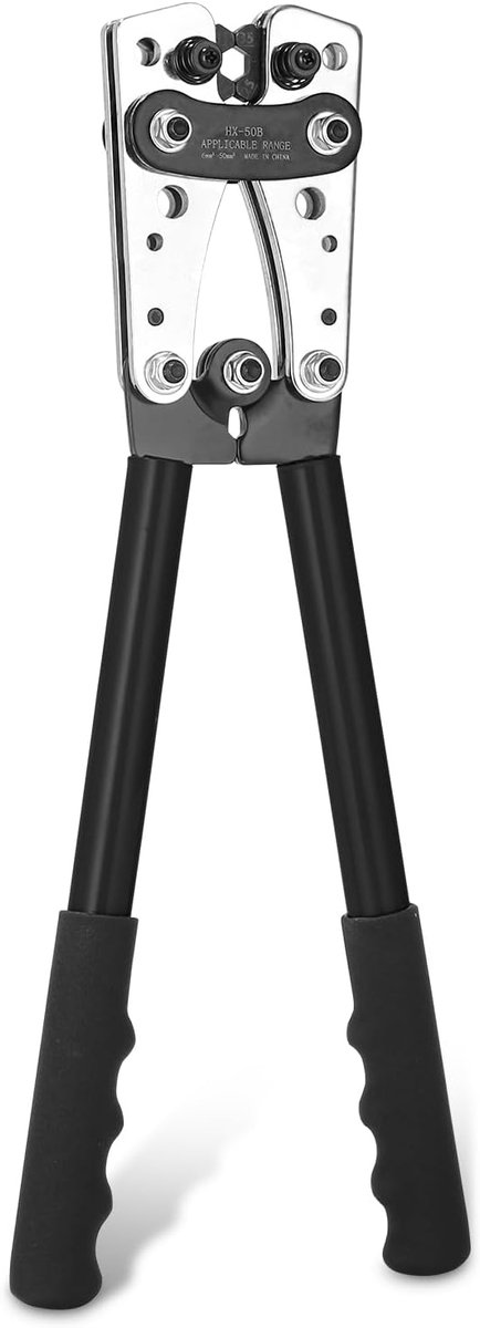 Krimp tang 16 mm² - Hoogwaardige staal - Ergonomisch ontwerp - Comfortabel werken - ShopVlot