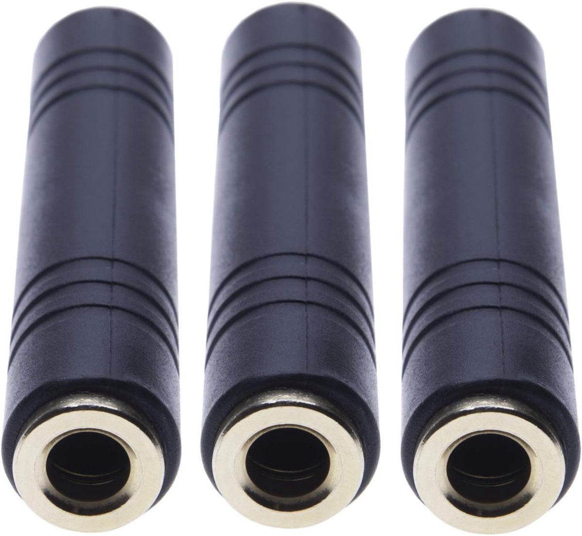 6.35mm adapter - female naar female - gold-plated - ideaal voor audiokoppeling - ShopVlot