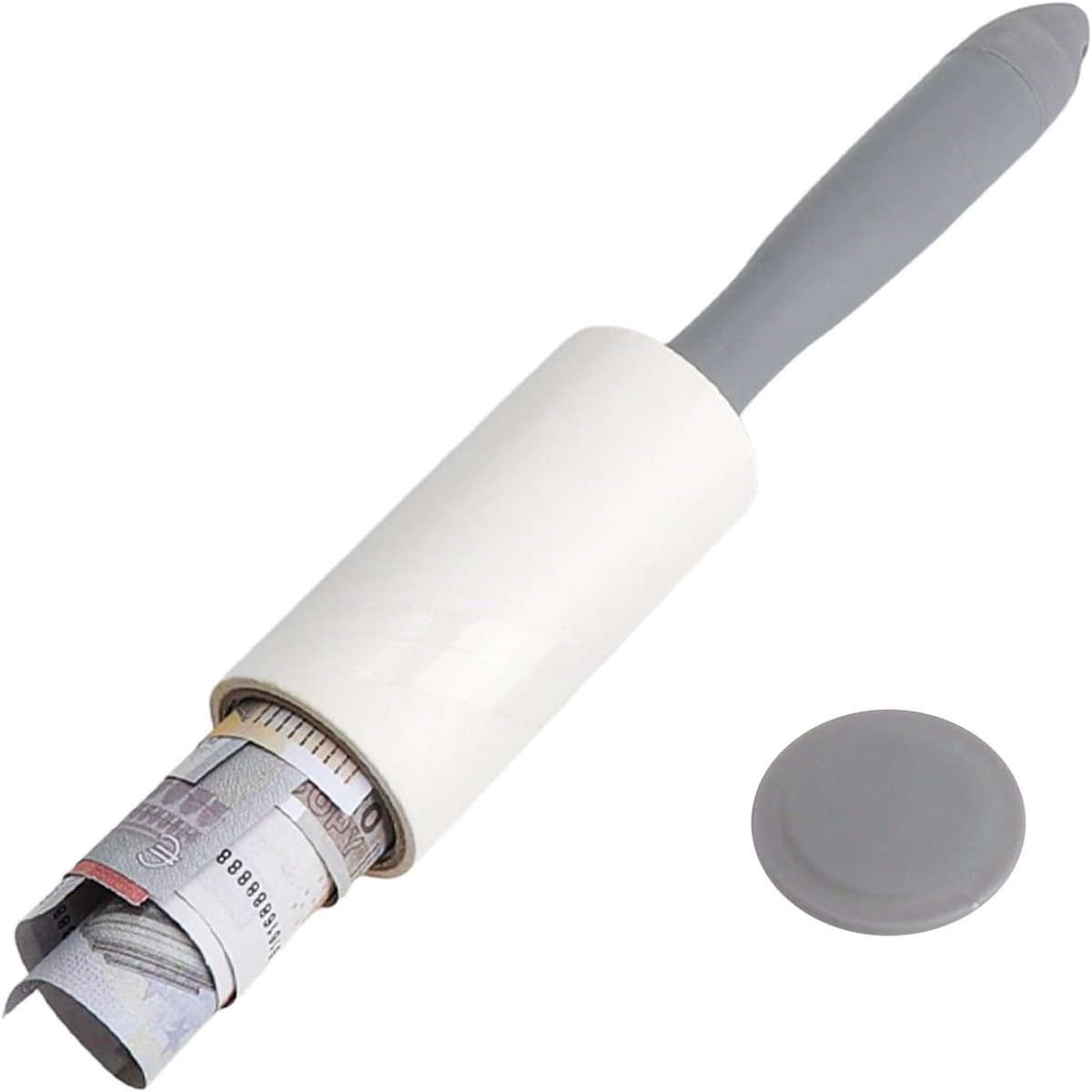 Lintroller met verborgen opbergvak - 25 x 4,8 cm - praktische verborgen safe voor geld en sleutels - ShopVlot