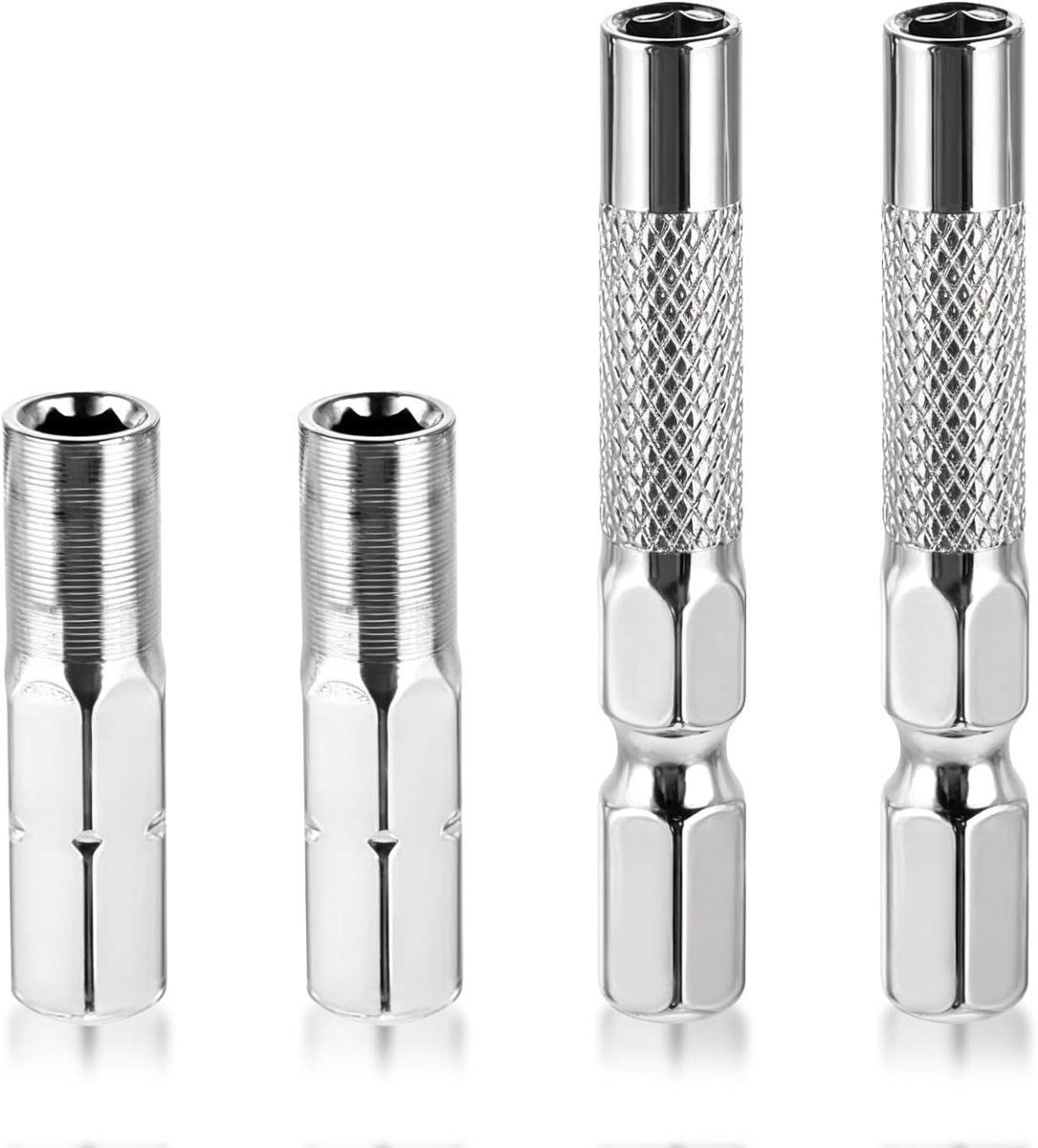 Hexagonale Schroevendraaier Bits 4mm - Adapter Magnet Sleeve 1/4 Inch - Hoogwaardige Carbon Staal - ShopVlot