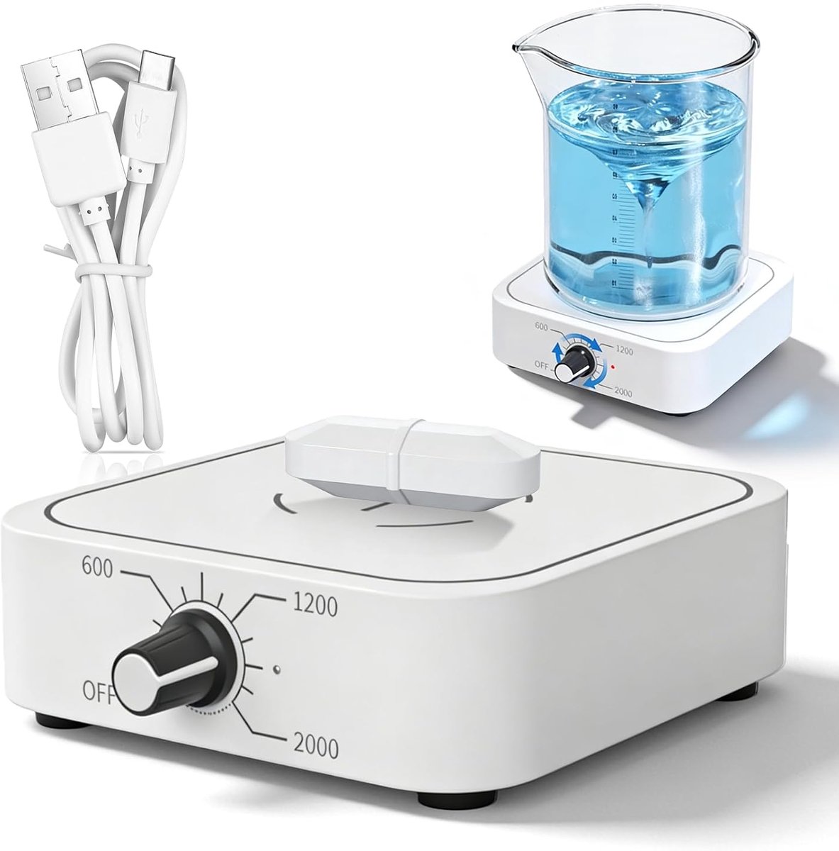 Magnetische roerder 1500ML - met verwarmingsplaat - veilig en eenvoudig in gebruik - ideaal voor laboratoria - ShopVlot