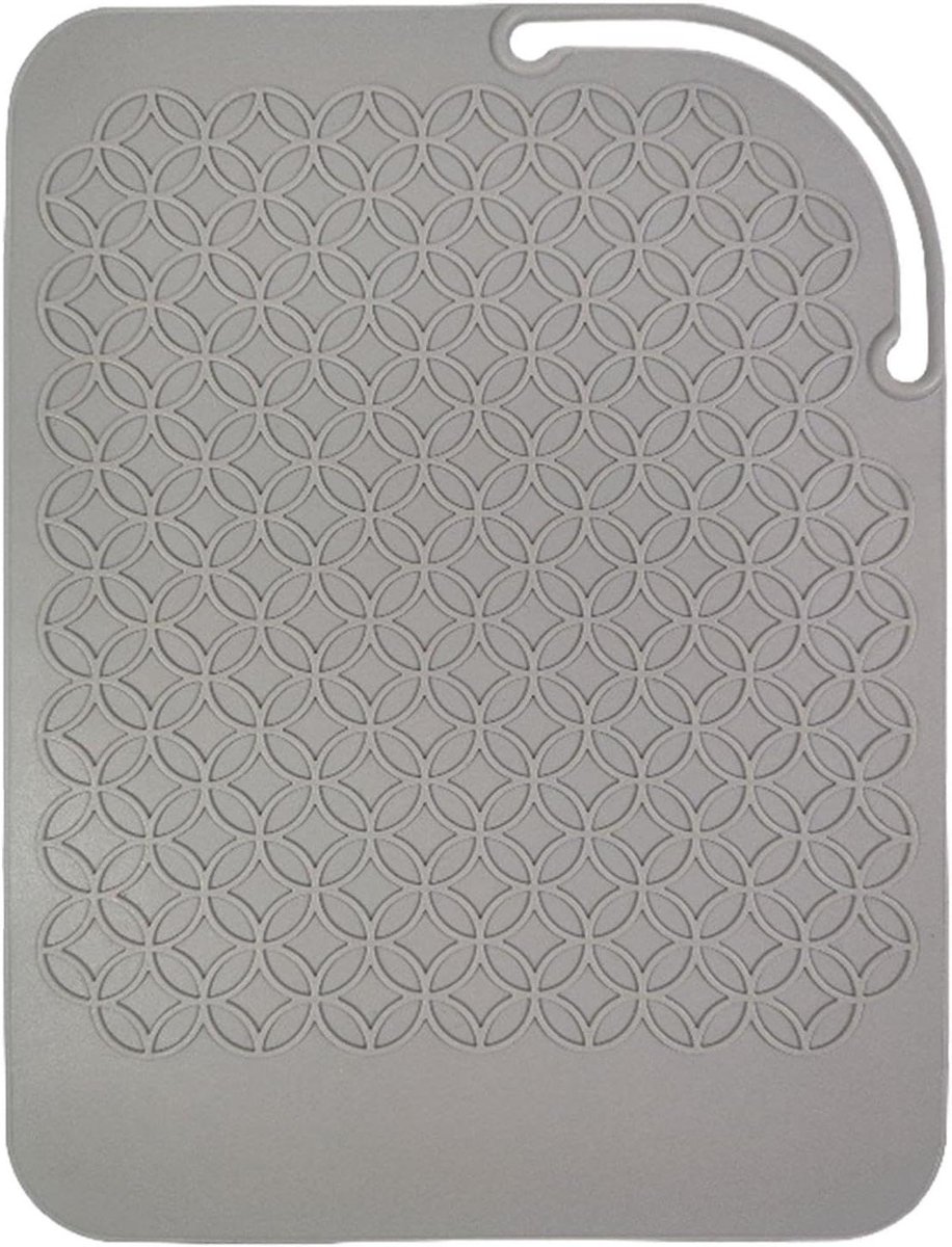 Hittebestendige Mat - Styling Mat Hitte - Styling Beschermen - Antislip Ontwerp - 21 x 15.6 cm - Zwart