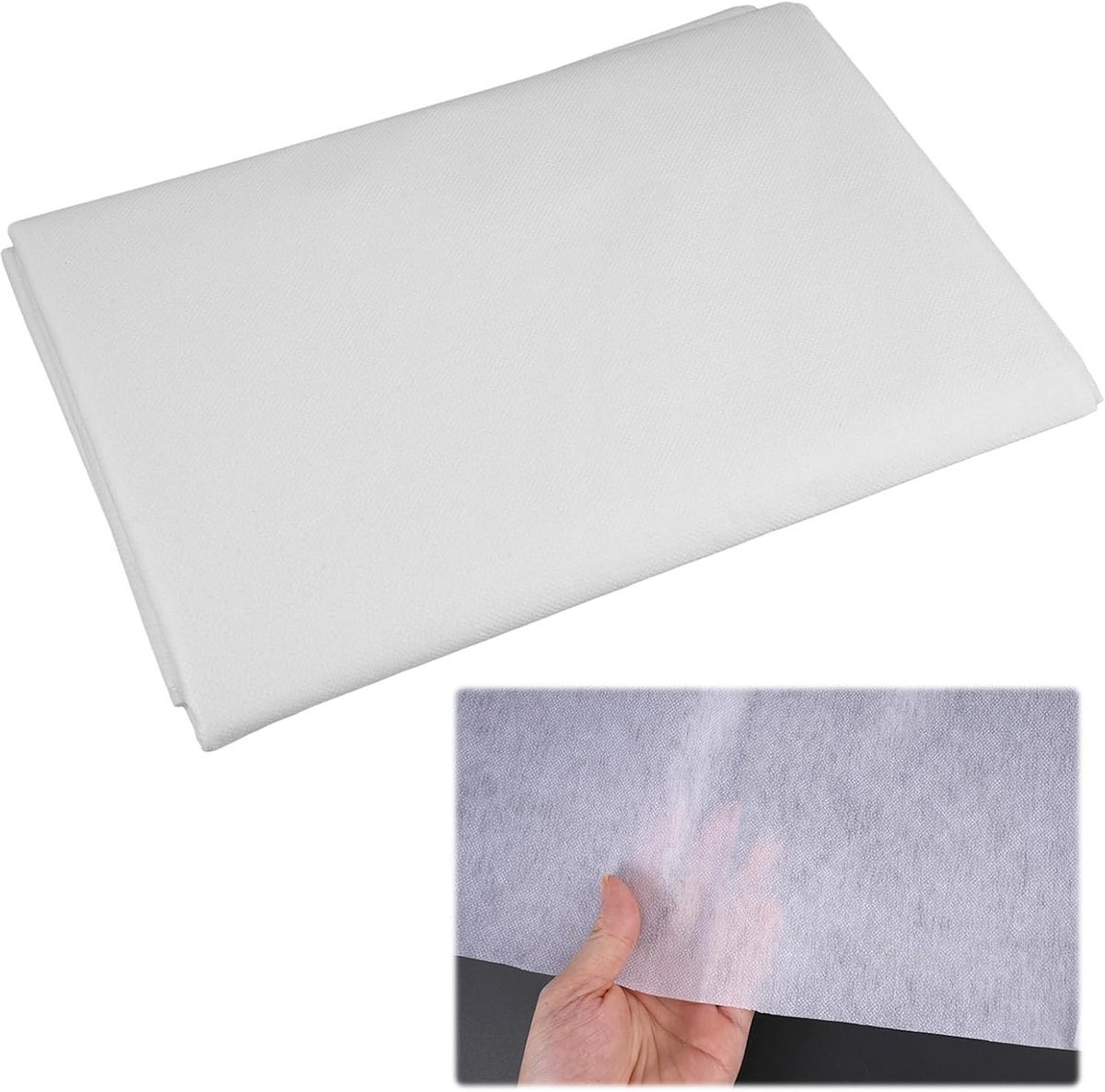 Strijkinzetstuk 200 x 100 cm - Vliesstof 55 g/m² - Lichte strijkstof - Perfect voor naaihandwerk - SnelShoppen