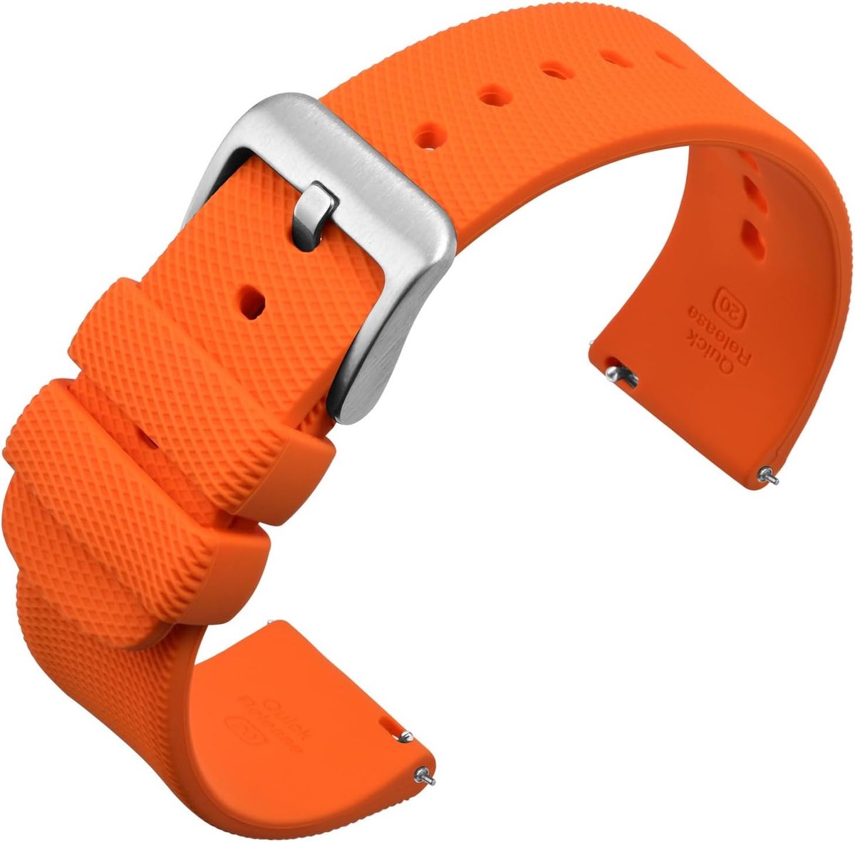 Horlogeband 14-24 mm - Siliconen Vervangband - Snelle Montage - Duurzaam en Comfortabel - SnelShoppen