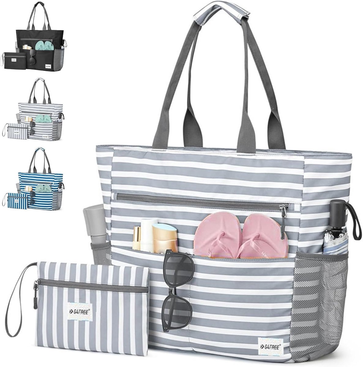 Dames Strandtas, Groot en Klein - Waterdicht - Perfect voor Vakantie - SnelShoppen