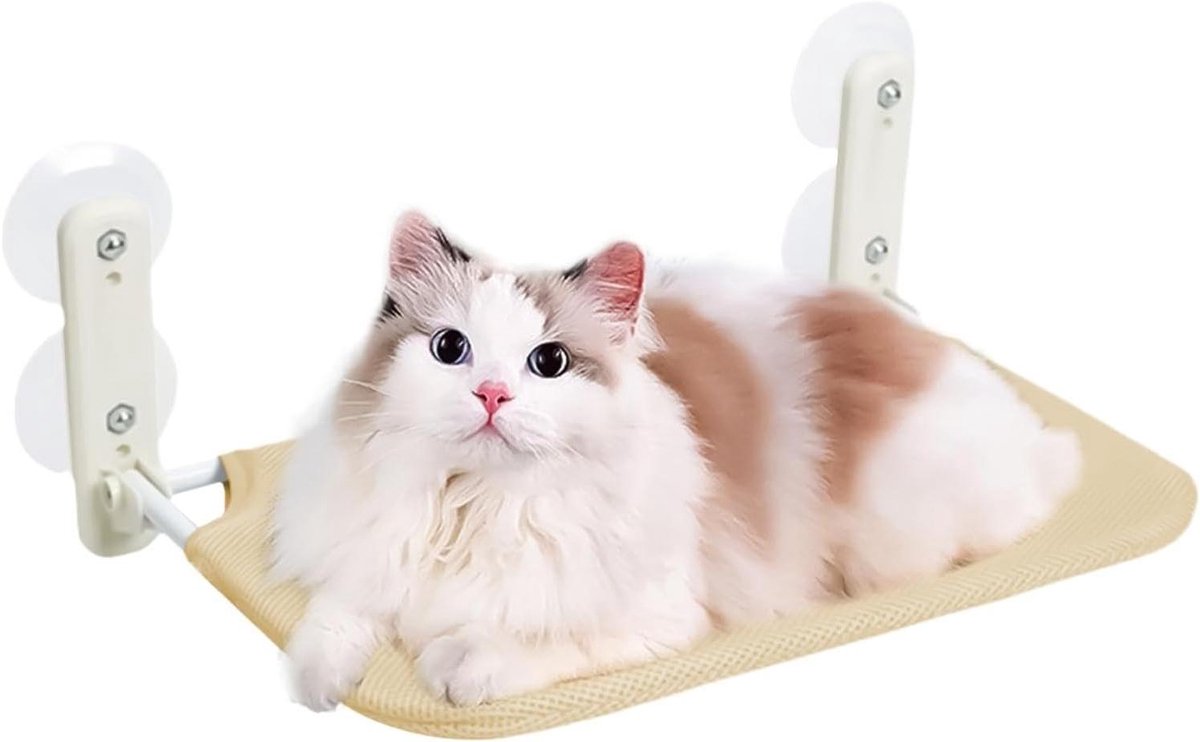 Kattenmand Raam - Kattenstoel Hangmat - Ontspannen Uitzicht - Stabiele Installatie - 30x45cm - Grijs