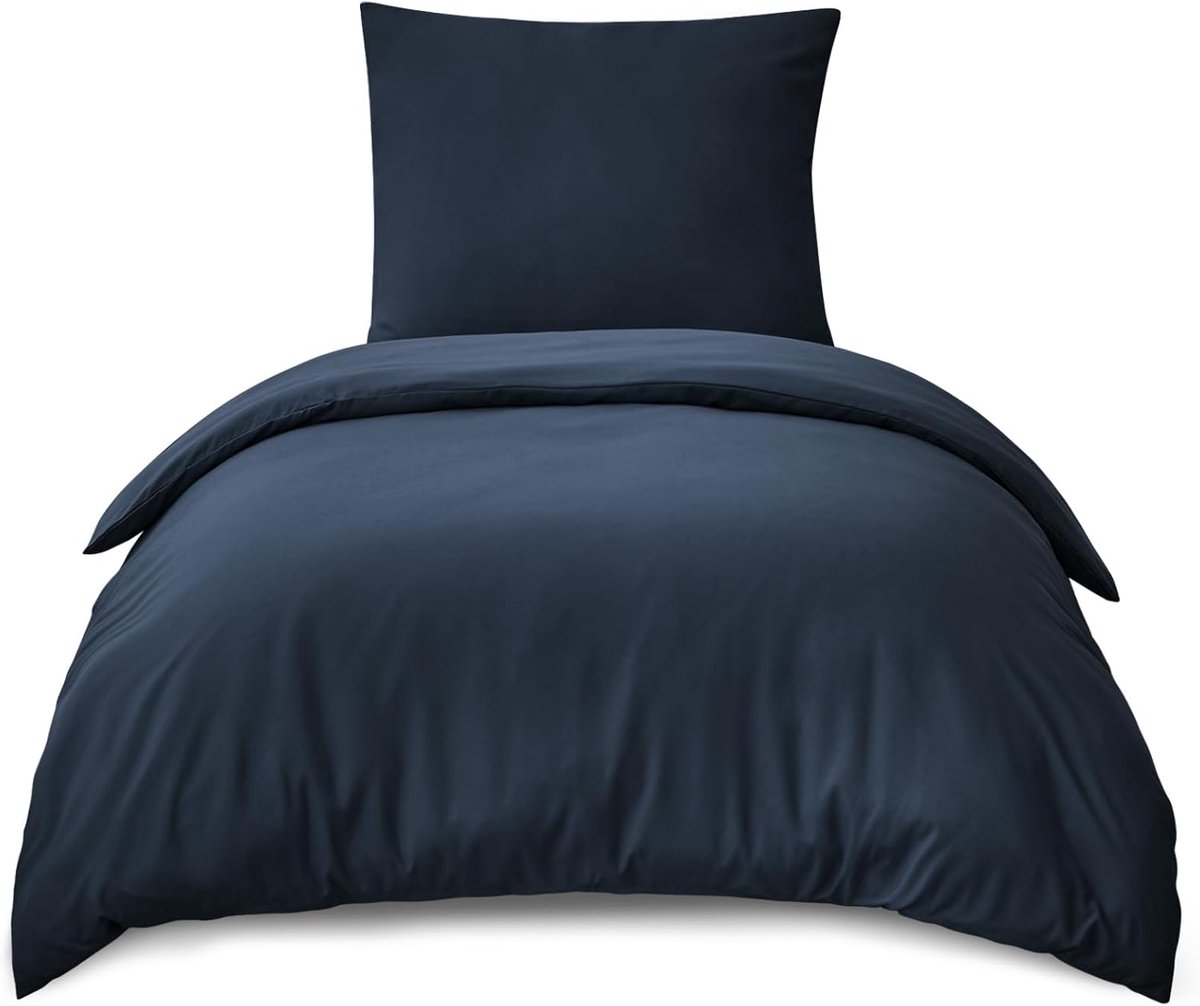 Beddengoed 155x220 - Donkerblauw Microfiber - Zacht en Comfortabel - Ideaal voor een Goede Nachtrust - SnelShoppen