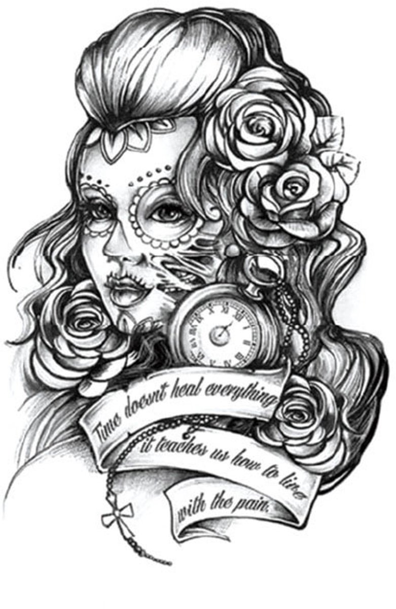 Tijdelijke tattoo gezicht la 3 dagen