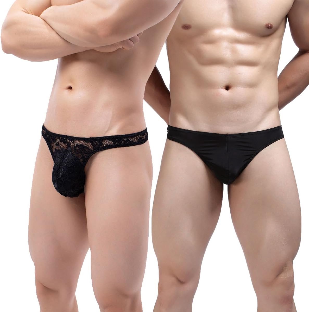 Thong en Thong herenondergoed - G-string met kant - Lage taille - Verleidelijk en comfortabel - SnelShoppen