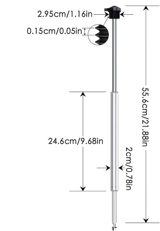 Hydraulische Pomp Fiets - Voorvork Pomp - Fietsreparatie - Aluminiumlegering Constructie - 295 x 15 mm - Niet gespecificeerd — afbeelding 4