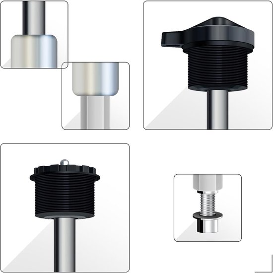 Hydraulische Pomp Fiets - Voorvork Pomp - Fietsreparatie - Aluminiumlegering Constructie - 295 x 15 mm - Niet gespecificeerd — afbeelding 5