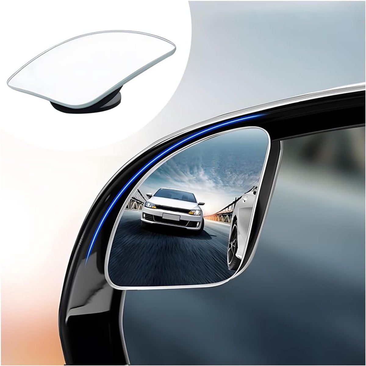 Auto blindspot spiegel 360° breedhoek - echt glas - helder zicht in dode hoek - ShopVlot