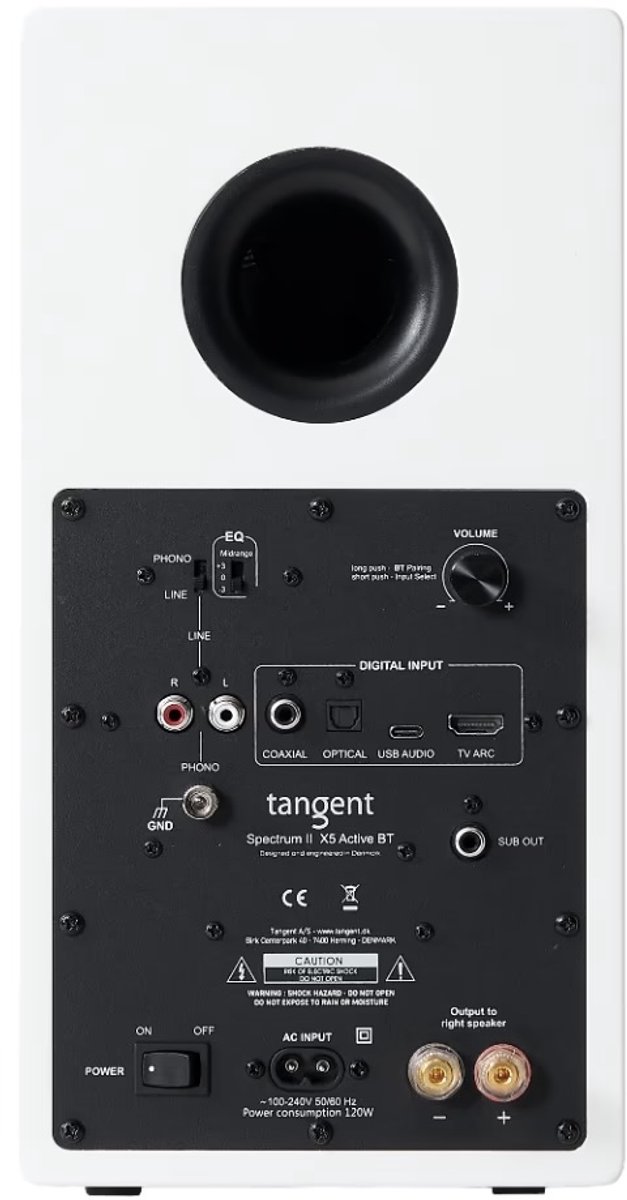 Tangent SPECTRUM II X5 ACTIVE BT - Boekenplank Luidsprekers - Wit — afbeelding 3