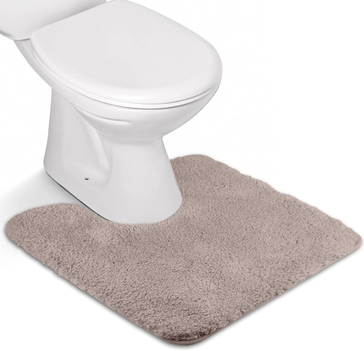 Badmat 50x50cm - Bruin - Waterabsorberend microvezel - Voor douche en badkamer - ShopVlot