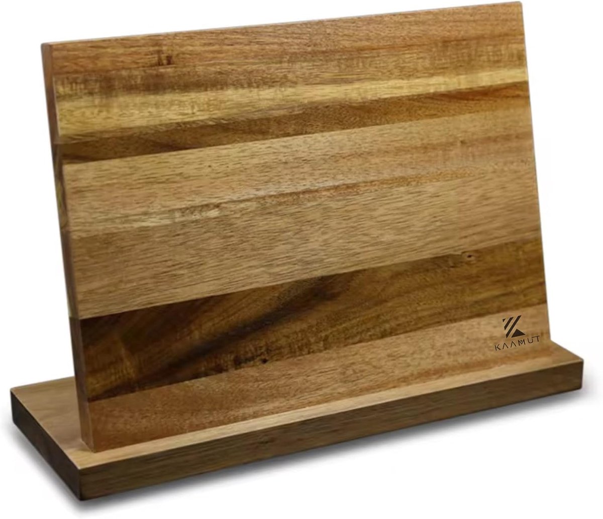 Magnetische messenhouder - acaciahout - met 4-staps messenslijper - stijlvolle keukenoplossing - ShopVlot