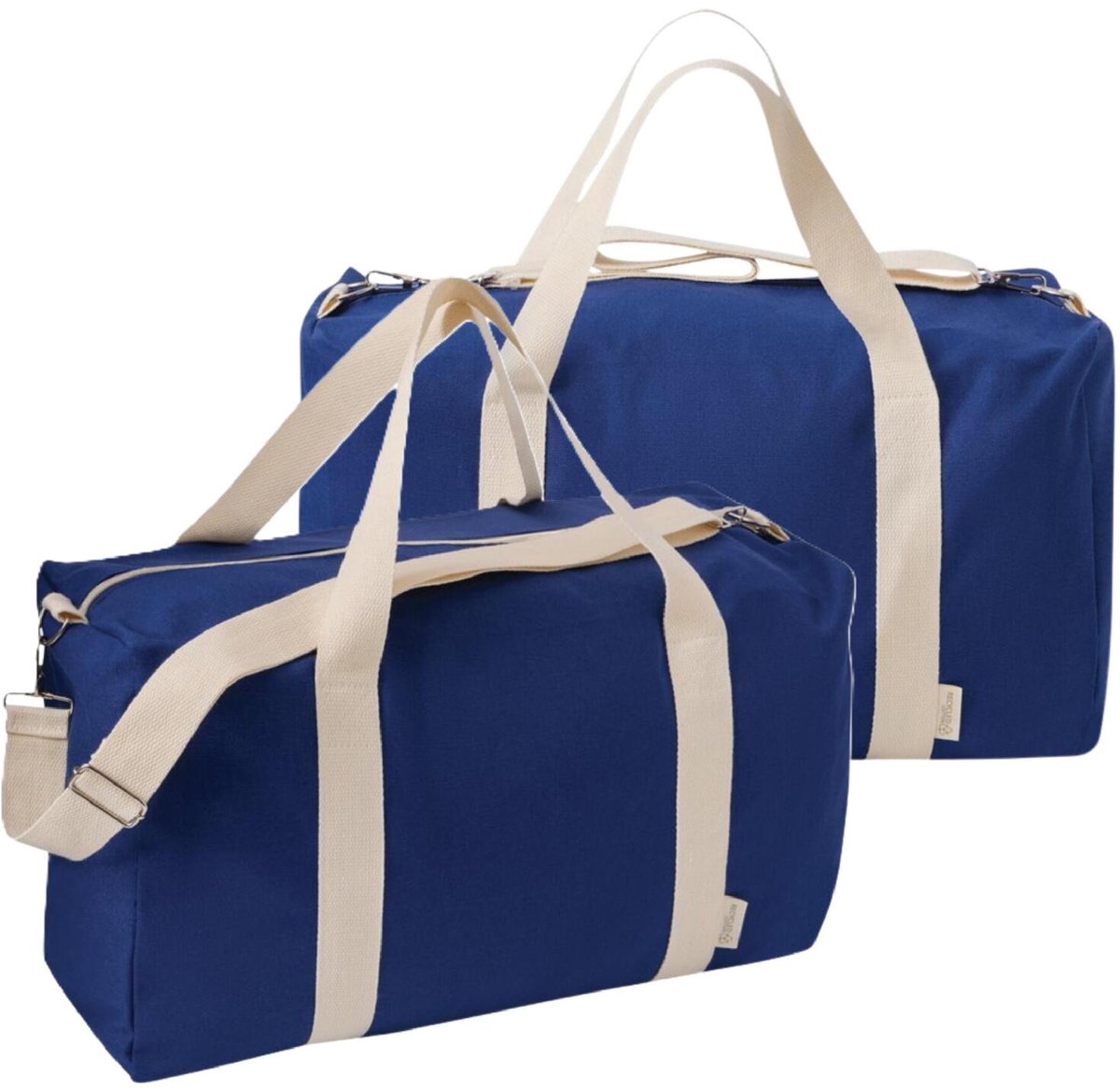 Sporttas Fitness Pro - 2x - 48 x 27 x 21 cm - 27 liter - blauw - vrije tijd reistas - voor kind/volwassenen