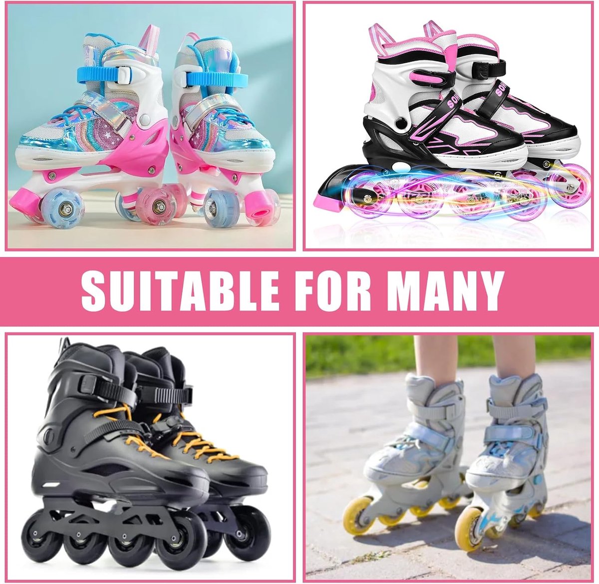 Roller skate tas 39 - Oxford stof - ademend - ideaal voor ijsschaatsen - ShopVlot