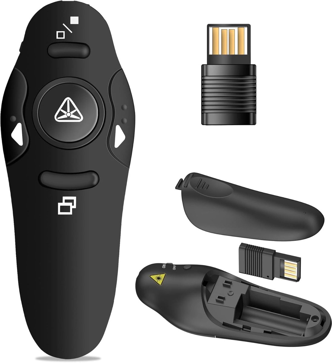 Presentator met pointer - draadloze presentatie clicker - geschikt voor Windows/Mac/Linux - ideaal voor presentaties - ShopVlot