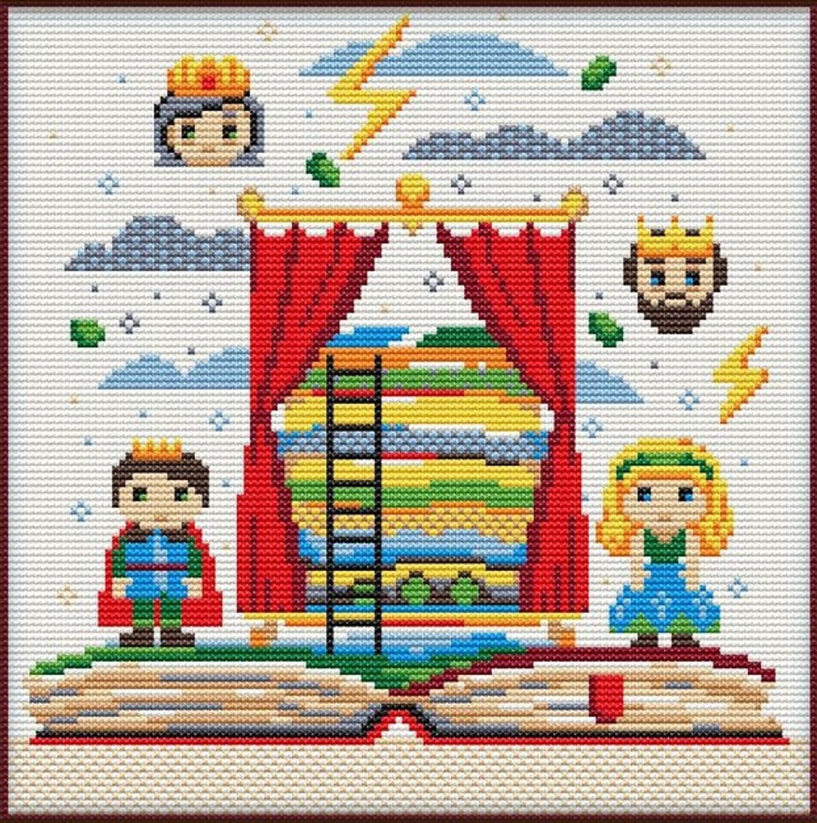 BORDUURPAKKET - The fairy tale of The Princess and the Pea - Het sprookje van de prinses op de Erwt - 2196