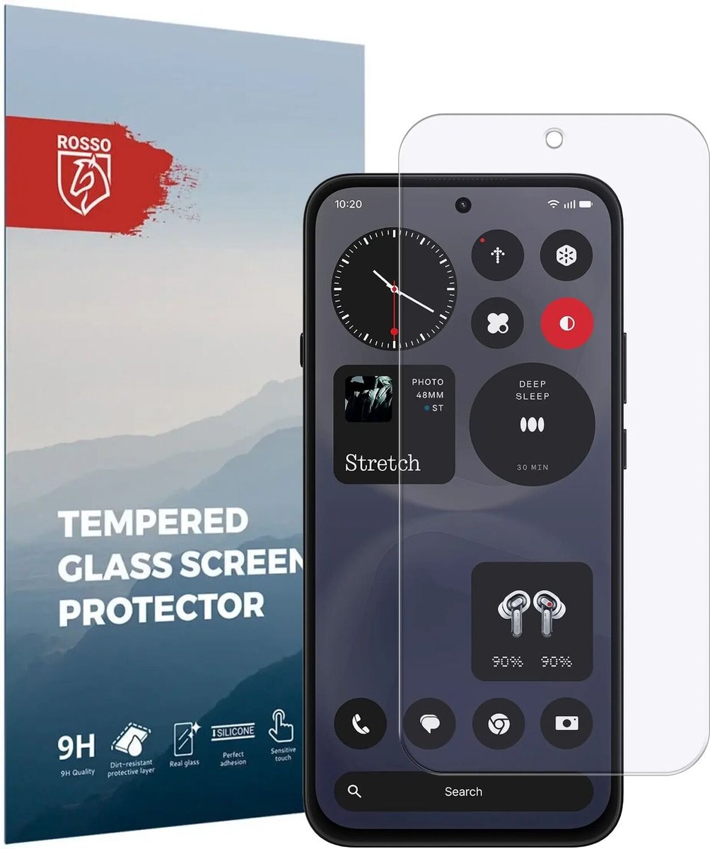 Rosso Screen Protector Geschikt voor Nothing Phone 4b | 9H Tempered Glass | Glasplaatje | Beschermlaag | Beschermglas | 9H Hardheid
