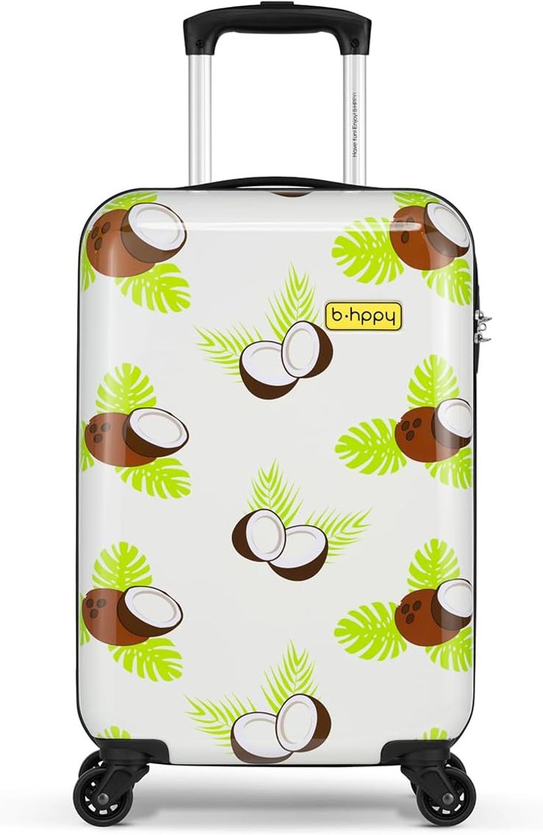 Cabin suitcase 53x35x20cm - robuust polycarbonaat - combinatie slot - ideale reisgenoot - ShopVlot