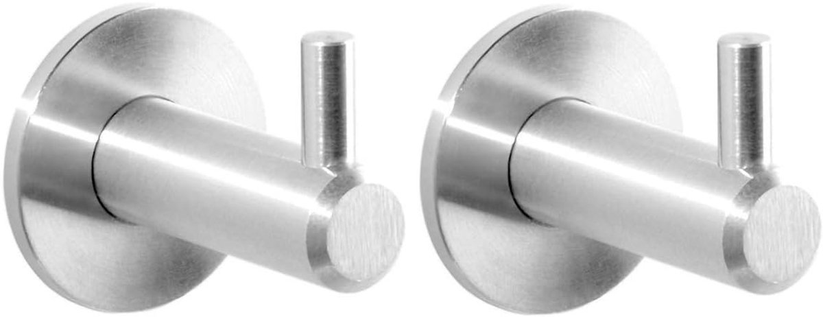 Handdoekhaak 2 Stuks - RVS - Modern design - Duurzaam en functioneel - ShopVlot