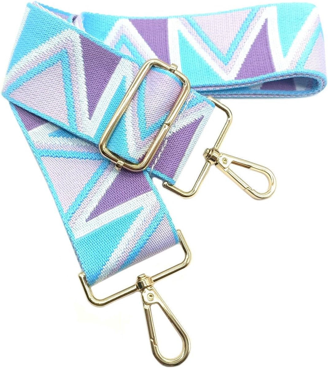 Vervangende schouderriem, verstelbaar, 5 cm, roze, blauw, geel, handtasriem, vervanging, 80-130 cm, universele reserveriem met gouden gesp, voor dames, handtas, schoudertas, 901