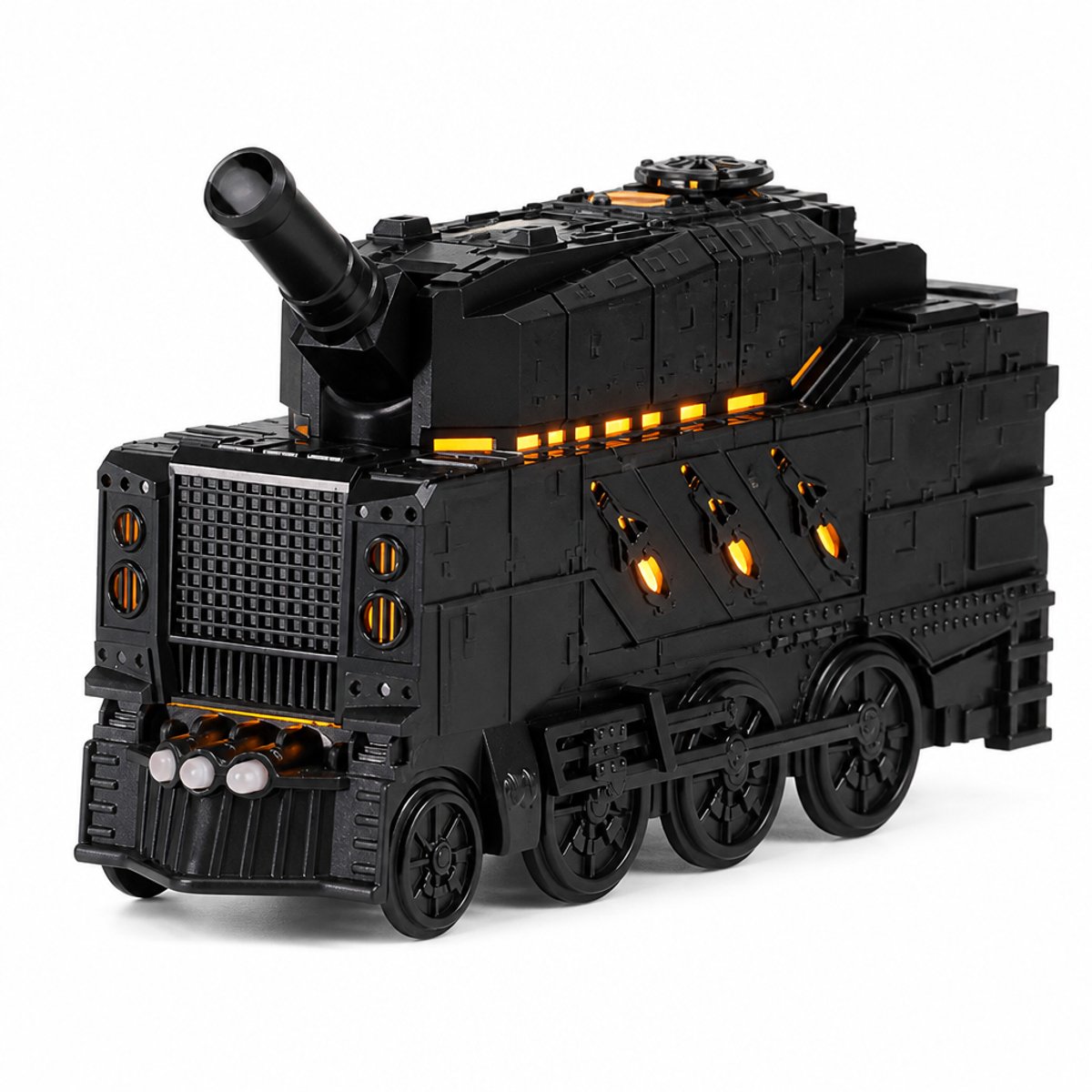 Tank Design Aromatherapie Luchtbevochtiger met Koele Mist en Led-verlichting in Train Stijl
