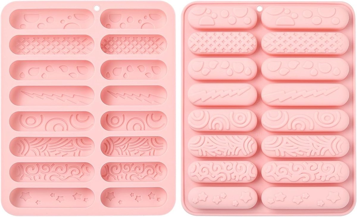2 stuks Bar Thema Siliconen Fondant Mal Schattige Stik Lange Strepen Mallen voor DIY Cake Chocolade Pudding Jello Snoep Craft Resin Maken Decoratie