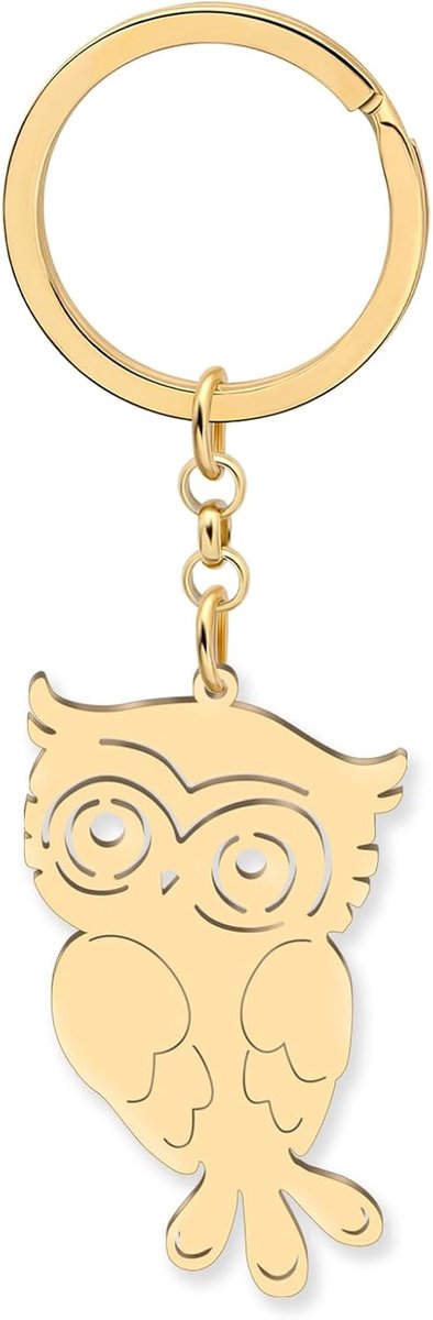 Vogel Uil Sleutelhanger Rvs Sleutelhanger Uil Geschenken Voor Vrouwen Meisjes Auto Sleutel Rugzak Charms