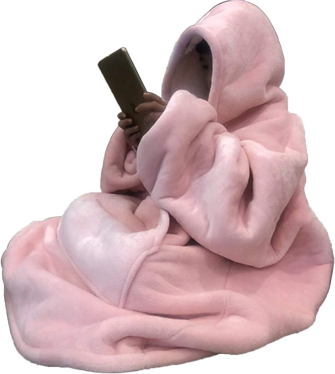Hoodie-deken, draagbaar sweatshirt, ultra zacht sherpa fleece, comfortabele knuffelhoodie, gaint fluffy jumper omkeerbaar, eenheidsmaat voor alle vrouwen mannen