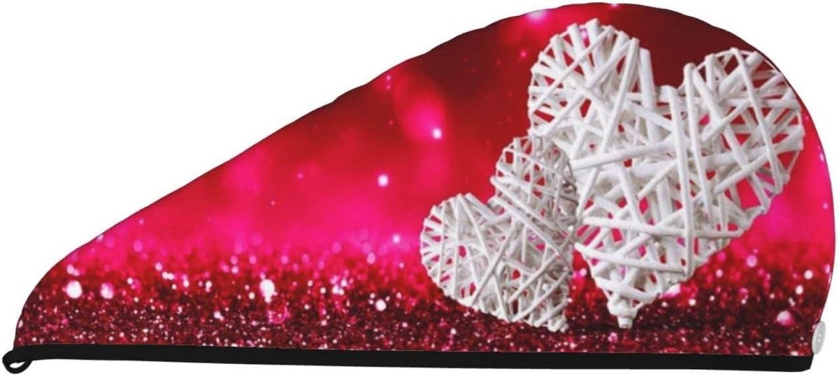 Drogende Haar Handdoek - Haarwikkel Haarcap - Haar Drogen - Zachte Coral Velvet - 64 x 36 cm - Zwart