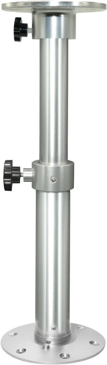 tafelpoot, campertafelpoten in hoogte verstelbaar 450-690 mm op aluminiumlegering, verwijderbare RV-tafelpoot telescopisch voor camper/caravan/mobilhome/jacht/monitor/stabiele beugel